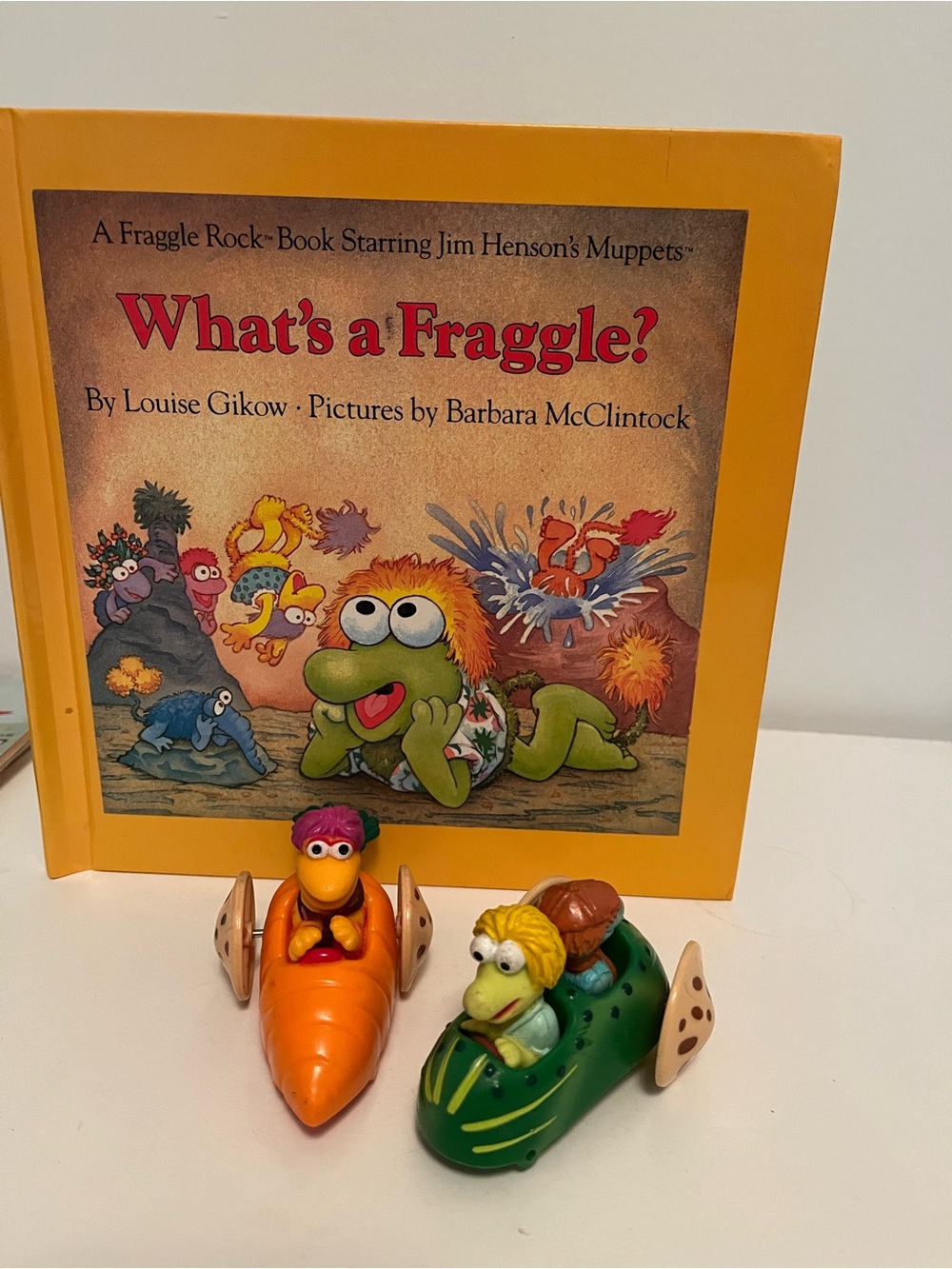 Fraggle rock book and toys
